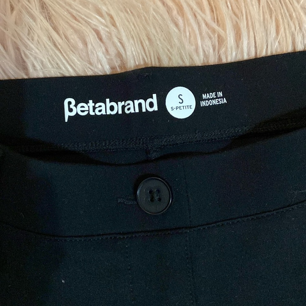 Betabrand Pants Black dress yoga straight leg SP W0076